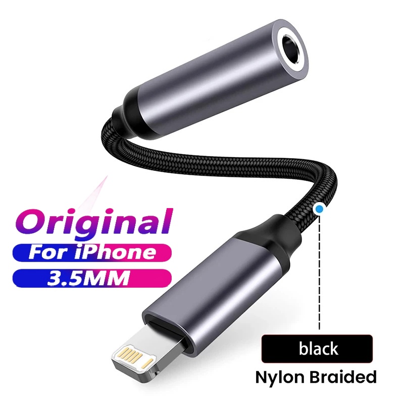 Wired Earphone Lightning - Cable auxiliar Jack de 3,5mm, interfaz