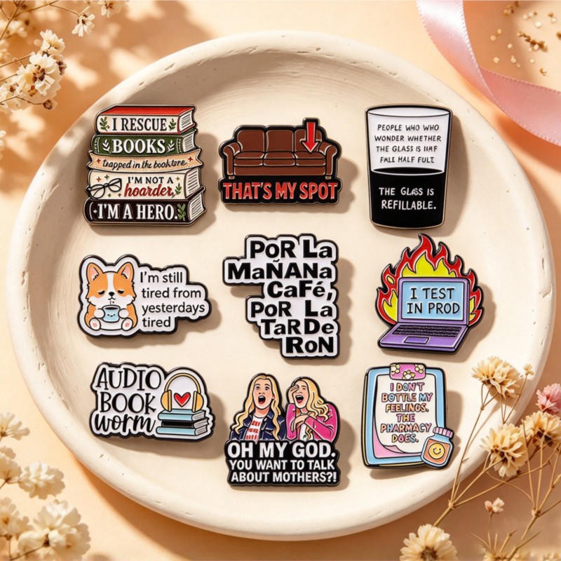 Tablet Cute Accessories - Lindos y divertidos pines esmaltados con