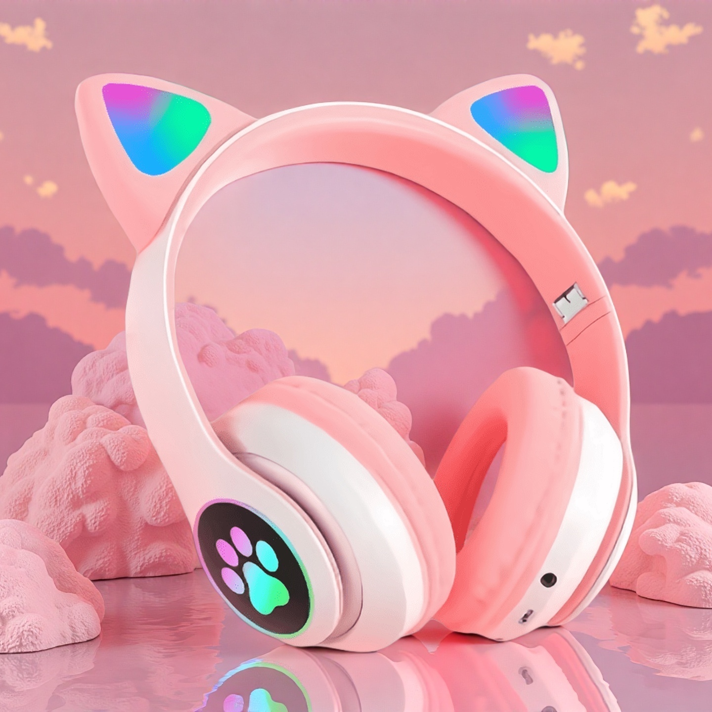 Wired Earphone Lightning - Nueva luz de Flash, auriculares inalámbricos