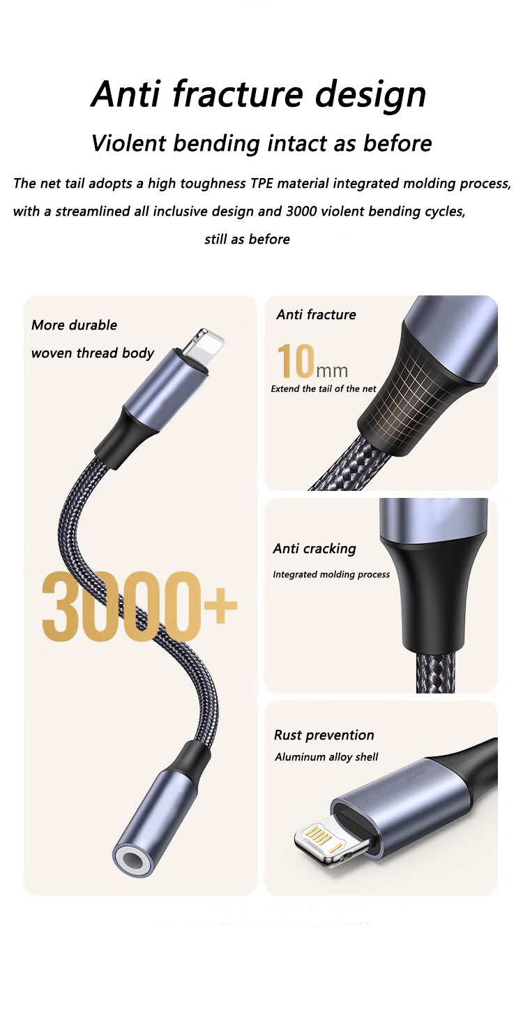 Cable auxiliar Jack de 3,5mm,  - Wired Earphone Lightning reseña y precio