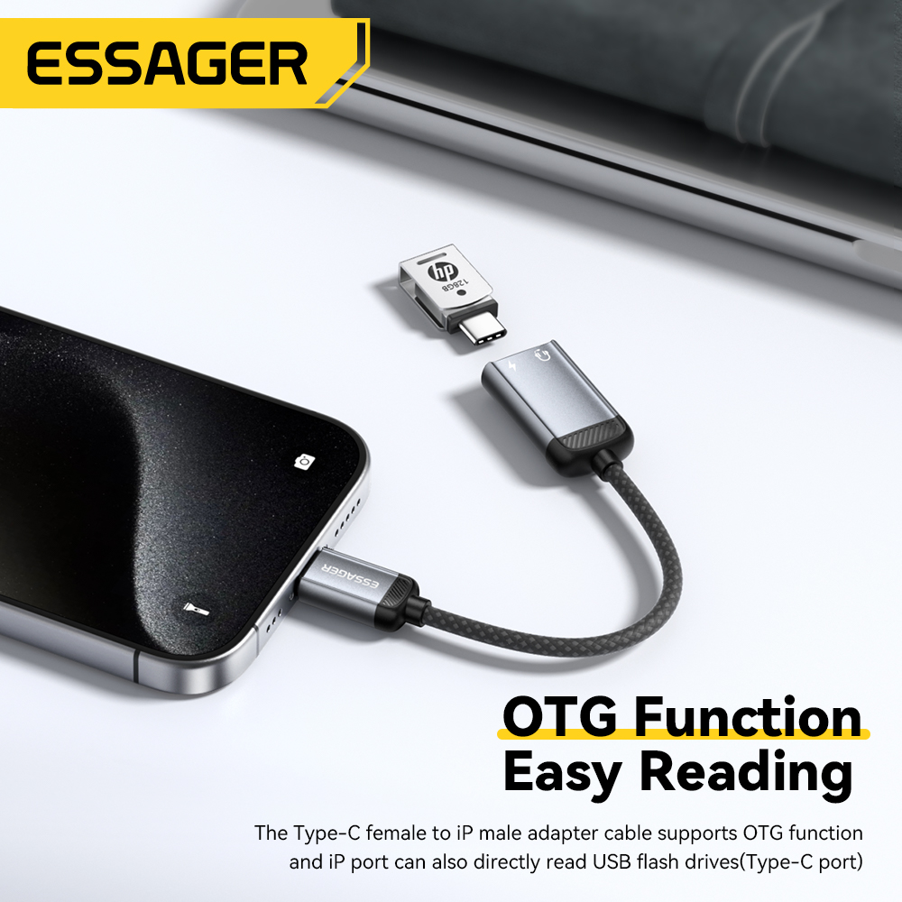 Essager Cable adaptador de Aud - Wired Earphone Lightning reseña y precio