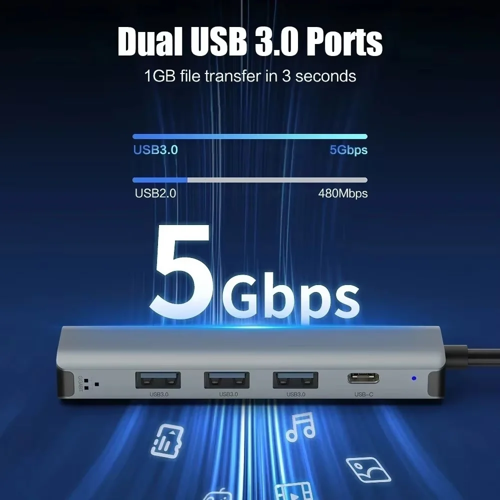 Base de expansión con múltiple - Usb Hub Type C reseña y precio