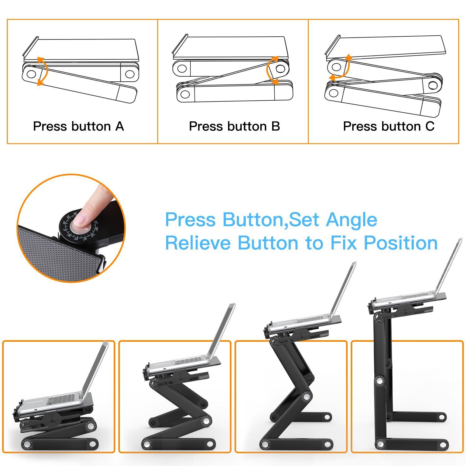 Mesa plegable de aleación de a - Tablet Lap Desk reseña y precio